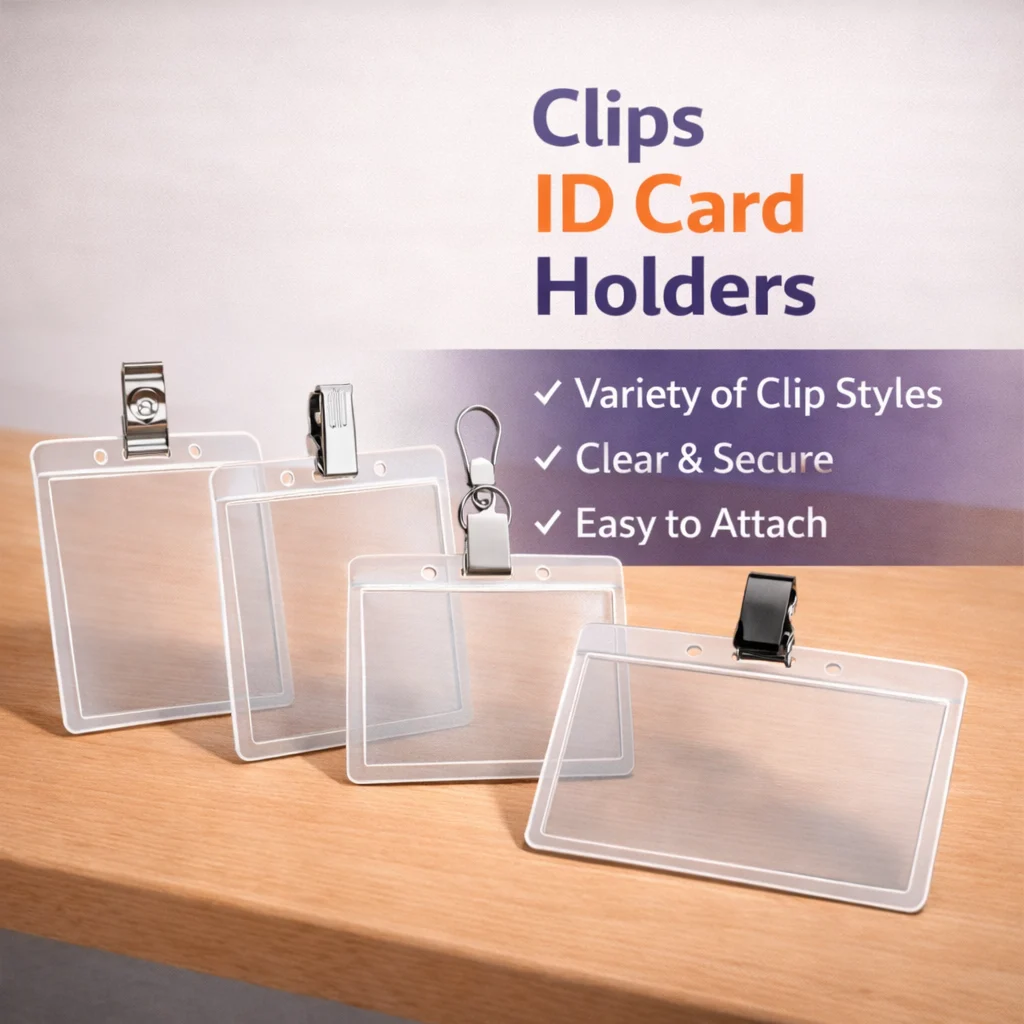 Clips ID Card Holder
