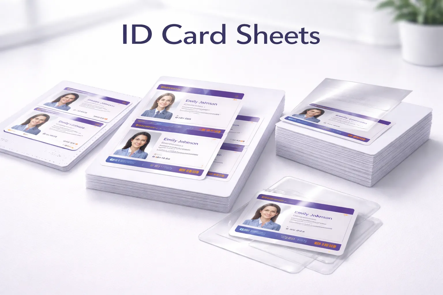 Premium ID Card Sheets for Professional Printing
